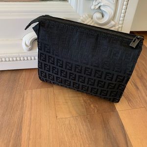 Black Fendi Cosmetic/Pouch bag